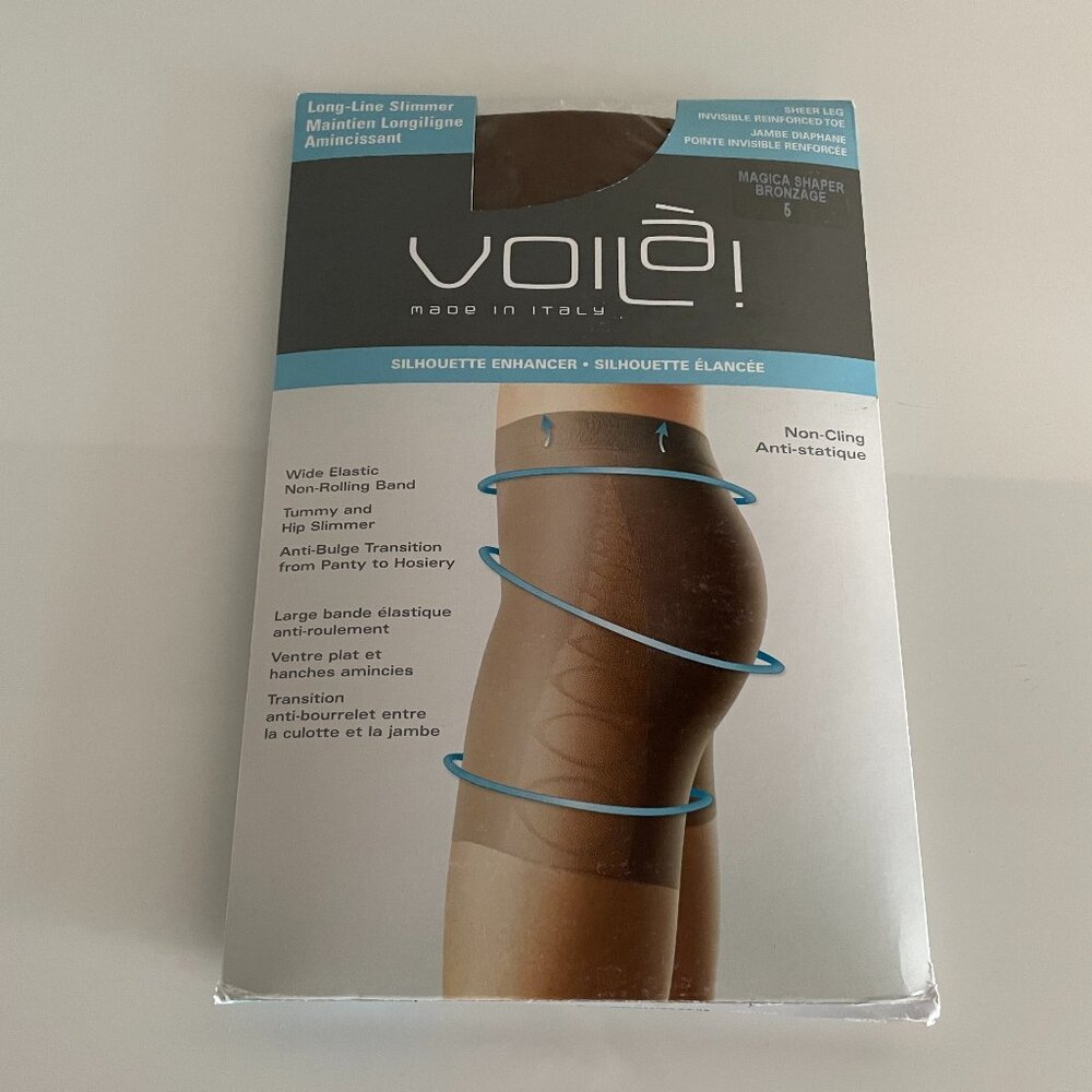 Voilà Long-Line Slimmer Silhouette Enhancer Tights Size 5